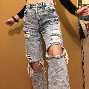 Pacsun High Rise Straight Jeans